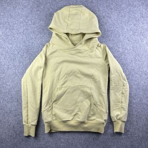 Buff Bunny Hooded Sweatshirt Womens XL Butter Yellow Lounge Gym Workout Pocket*